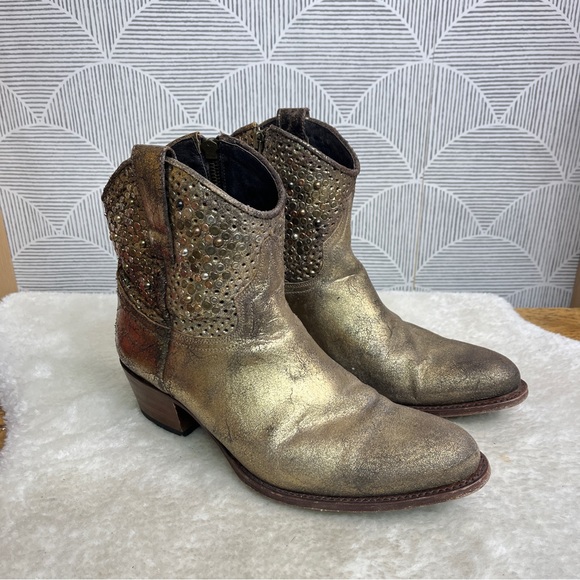 frye studded booties